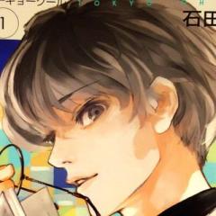 桜並木の下の惇大