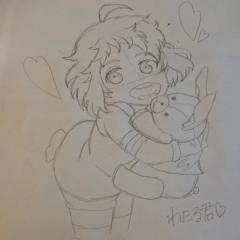 中2美術部の下手くそなイラスト