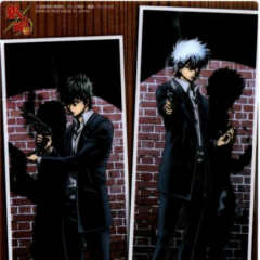 銀時と土方と沖田とまり(オリキャラ)トーク