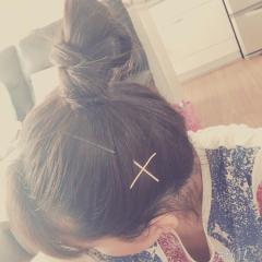 ヘアアレンジしてみた( ´ ▽ ` )