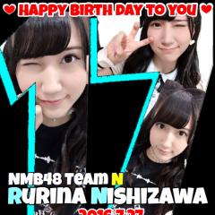 2016年🎂瑠莉ちゃん🎂生誕画像