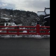 岐阜県高山市の中橋。