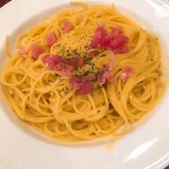 ←生ハムのカルボナーラらしいです