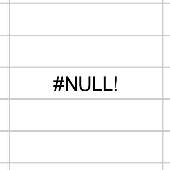 #NULL!