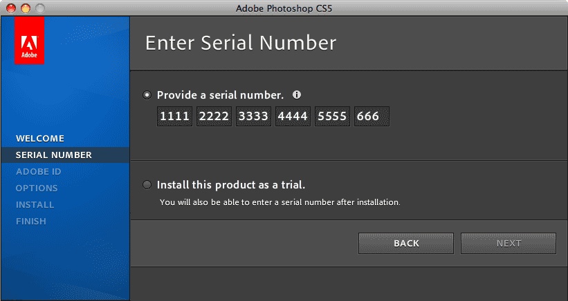 serial code photoshop cs5.1