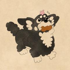 うれしそうな犬