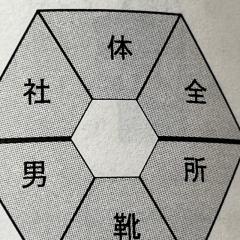 何か漢字を真ん中に記入しますか？  お願いします！